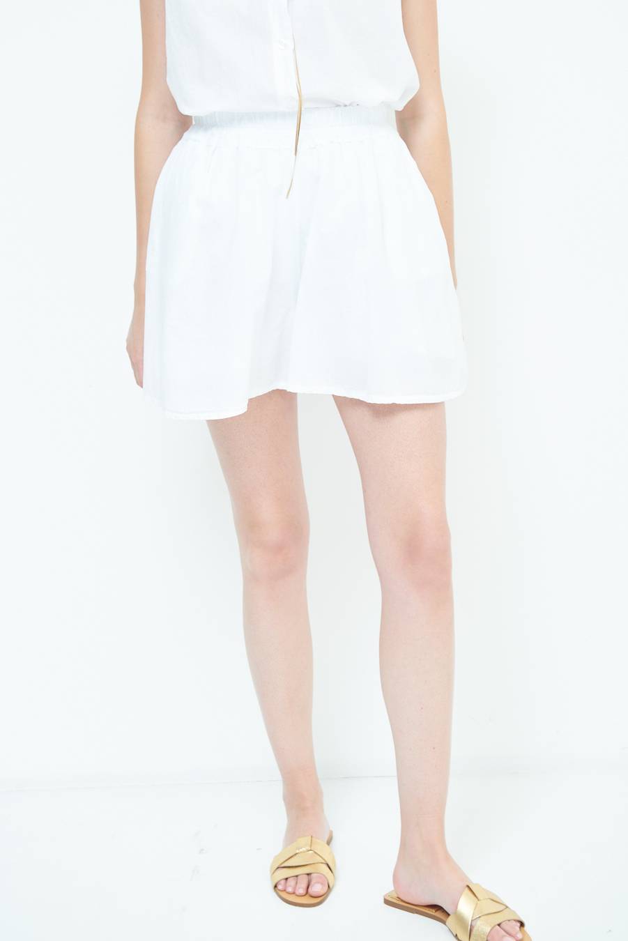 Kikisix SHORTS CON TASCHE BIANCO