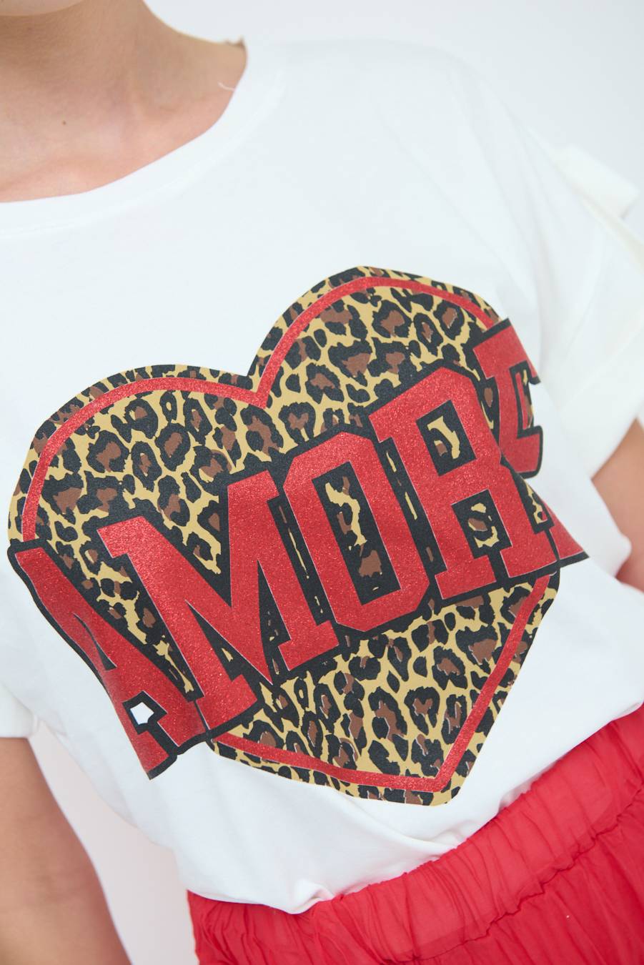 Kikisix T-SHIRT AMORE ROSSO