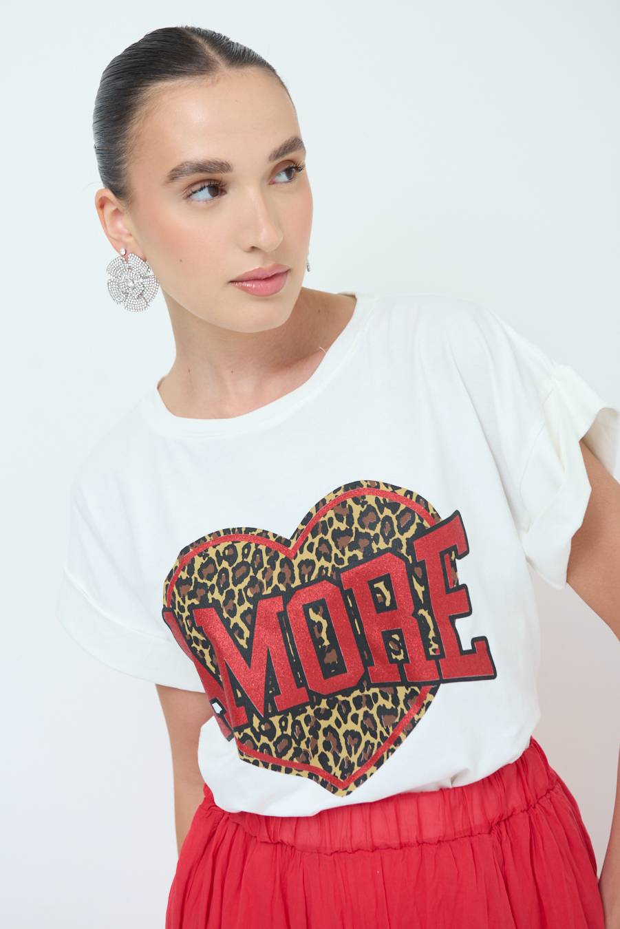 Kikisix T-SHIRT AMORE ROSSO