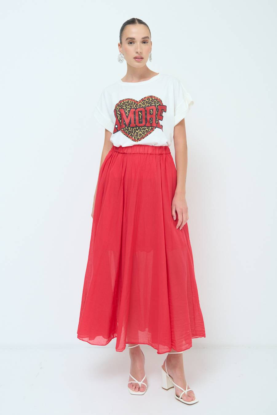 Kikisix T-SHIRT AMORE ROSSO