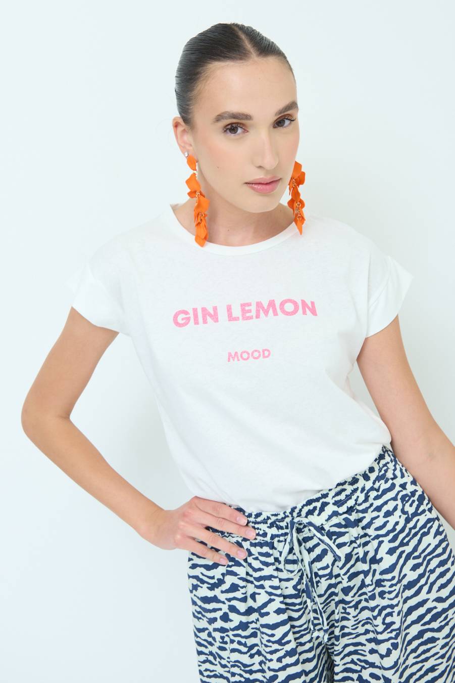 Kikisix T-SHIRT ''GIN LEMON'' BUBBLE