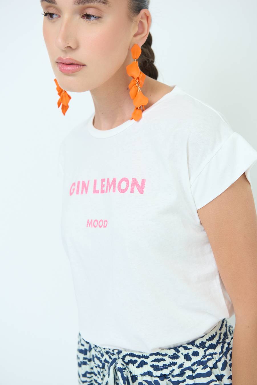 Kikisix T-SHIRT ''GIN LEMON'' BUBBLE