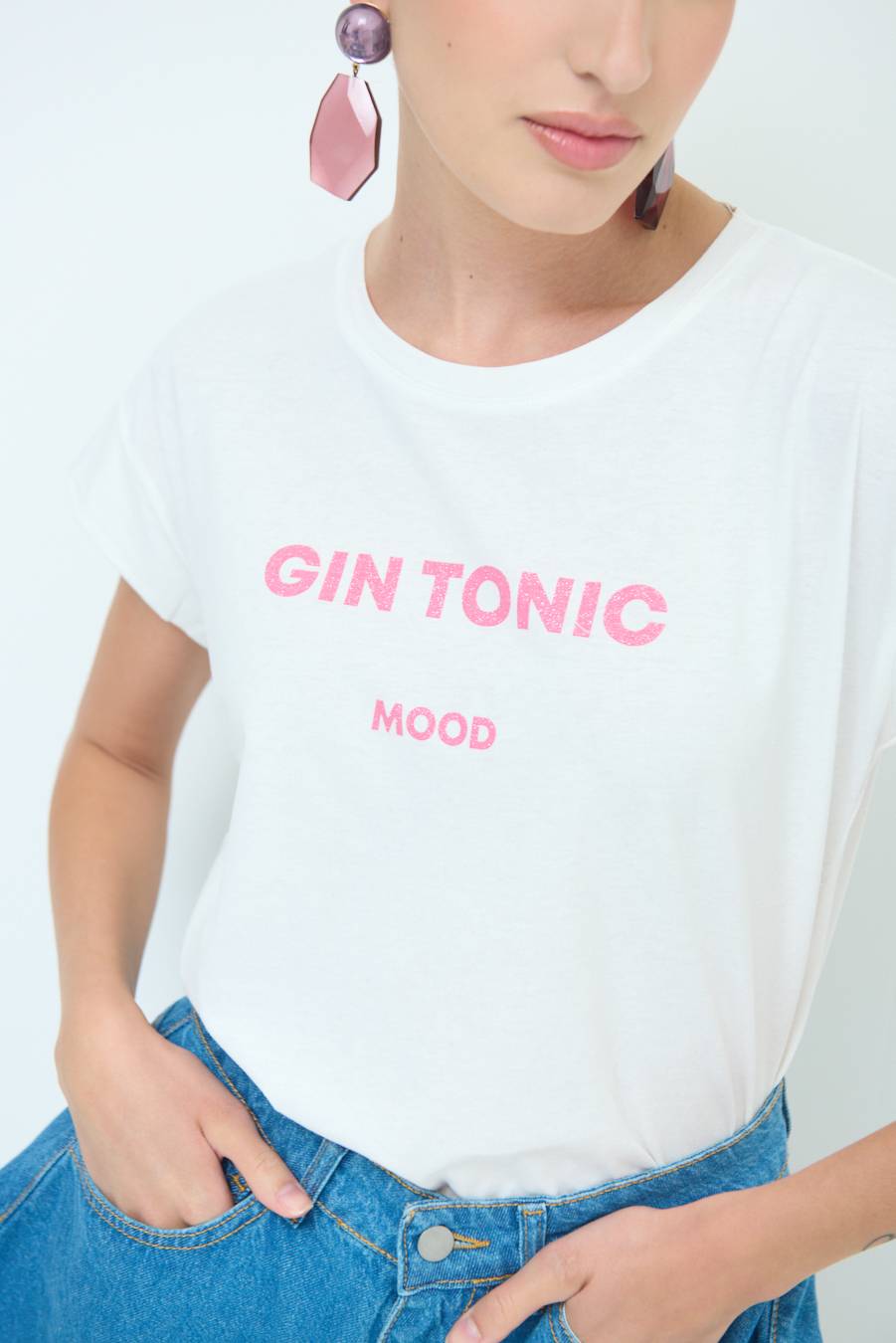 Kikisix T-SHIRT ''GIN TONIC'' BUBBLE