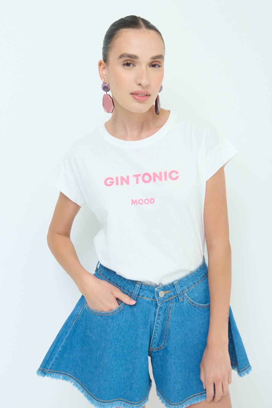 Kikisix T-SHIRT ''GIN TONIC'' BUBBLE