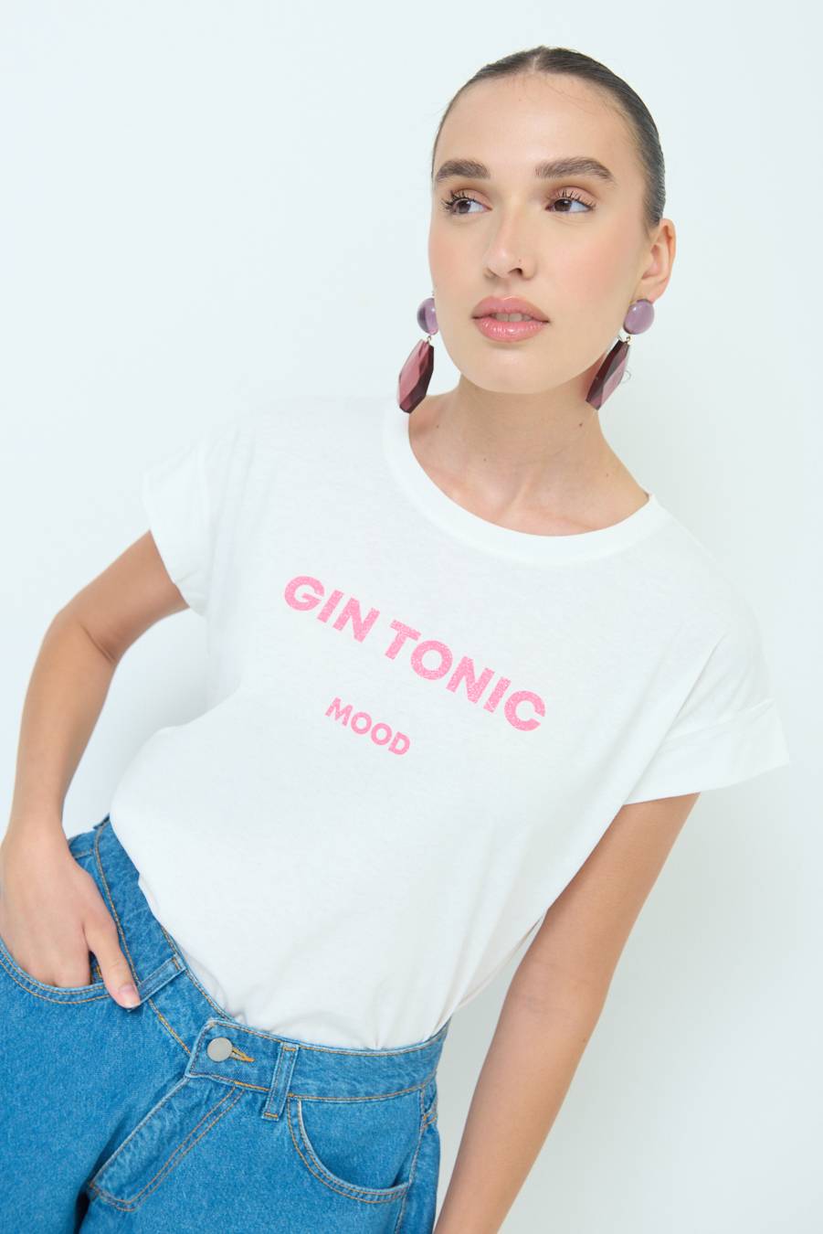 Kikisix T-SHIRT ''GIN TONIC'' BUBBLE
