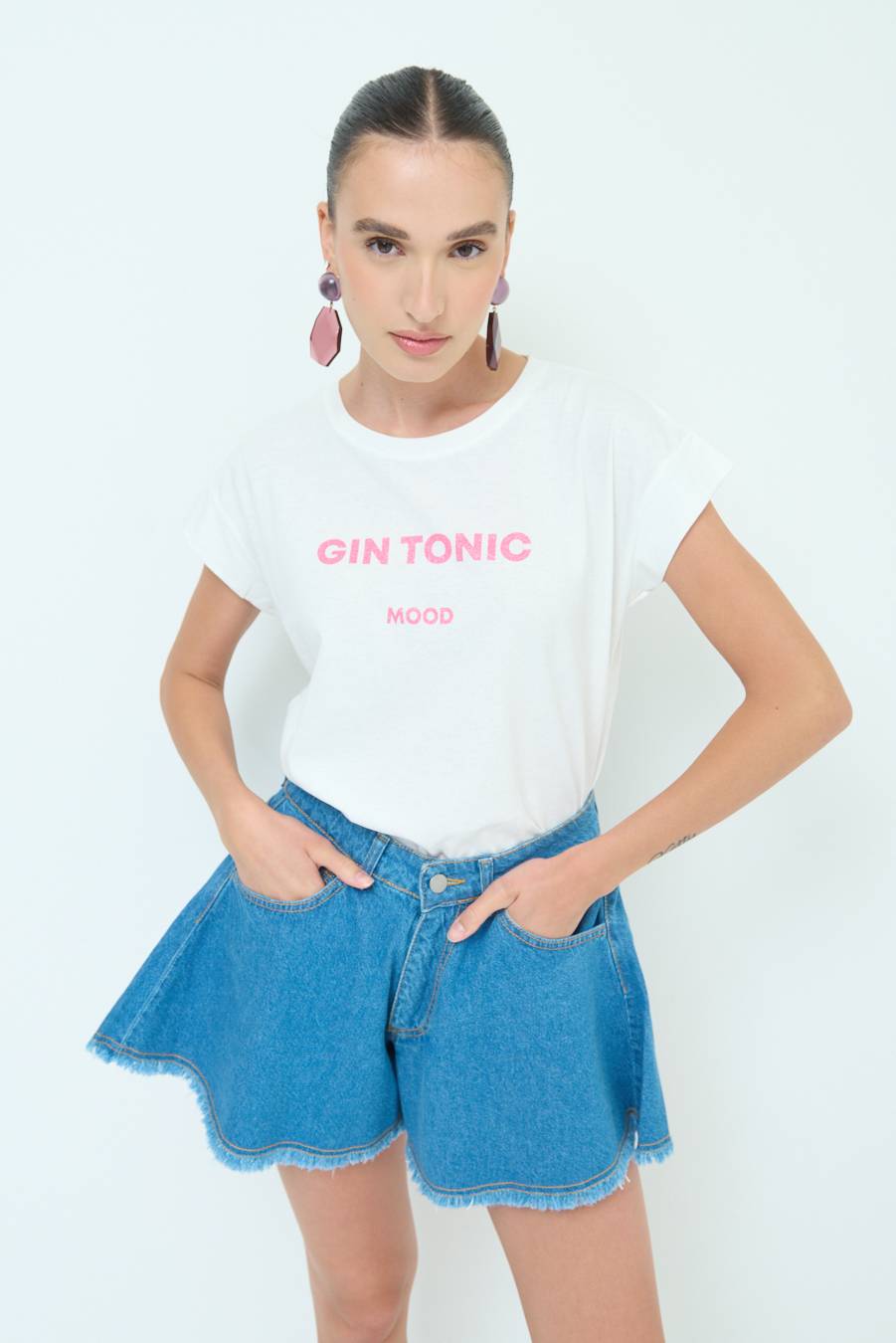 Kikisix T-SHIRT ''GIN TONIC'' BUBBLE
