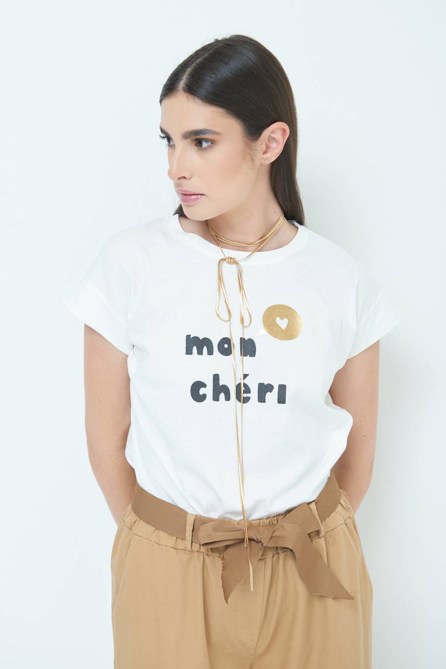 Kikisix T-SHIRT "MON CHERI" PANNA