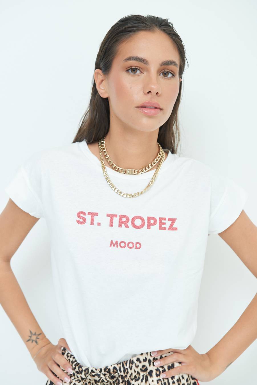Kikisix T-SHIRT ''ST.TROPEZ'' ROSSO