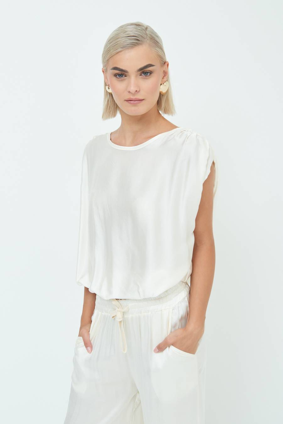 Kikisix TOP CON ELASTICO FONDO SCOLLO BALA BURRO