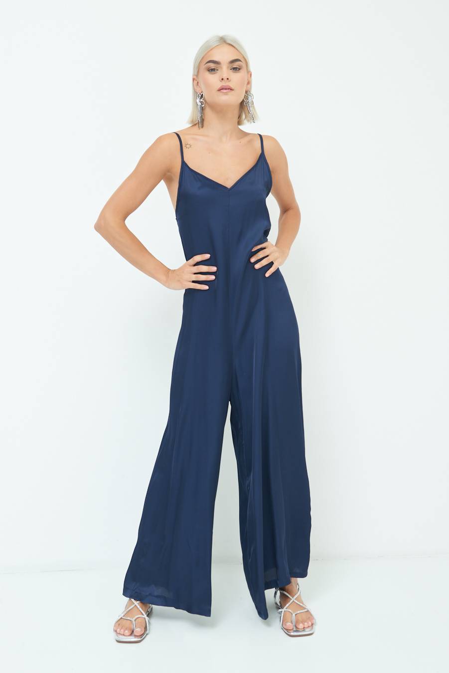 Kikisix TUTA PALAZZO RASO BLU