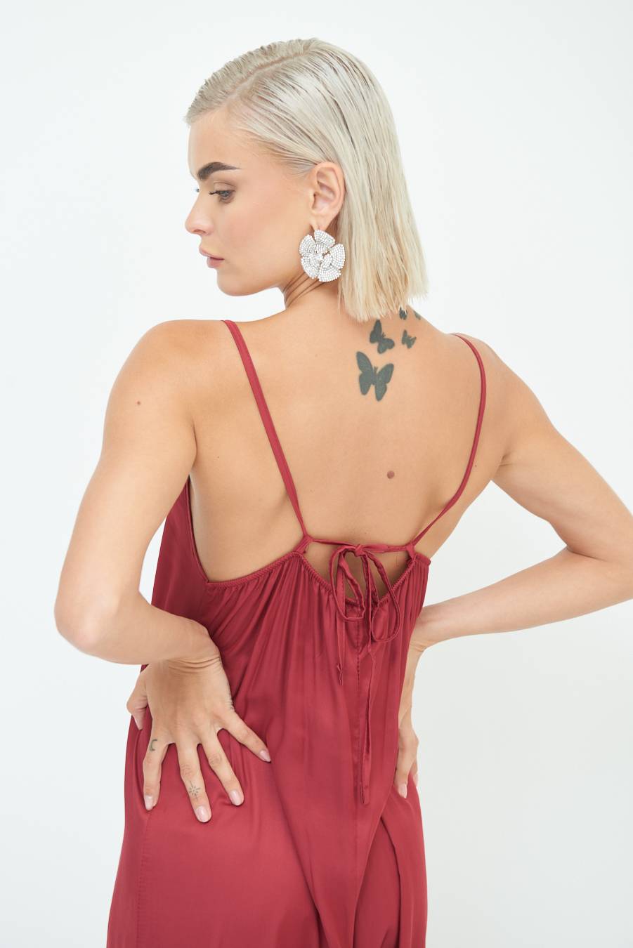 Kikisix TUTA PALAZZO RASO ROSSO INDIA