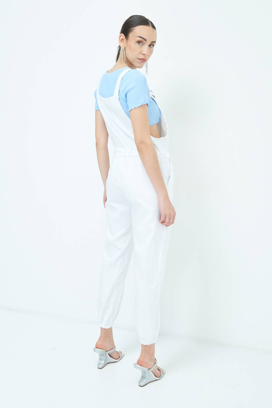 Kikisix TUTA SALOPETTE BIANCO