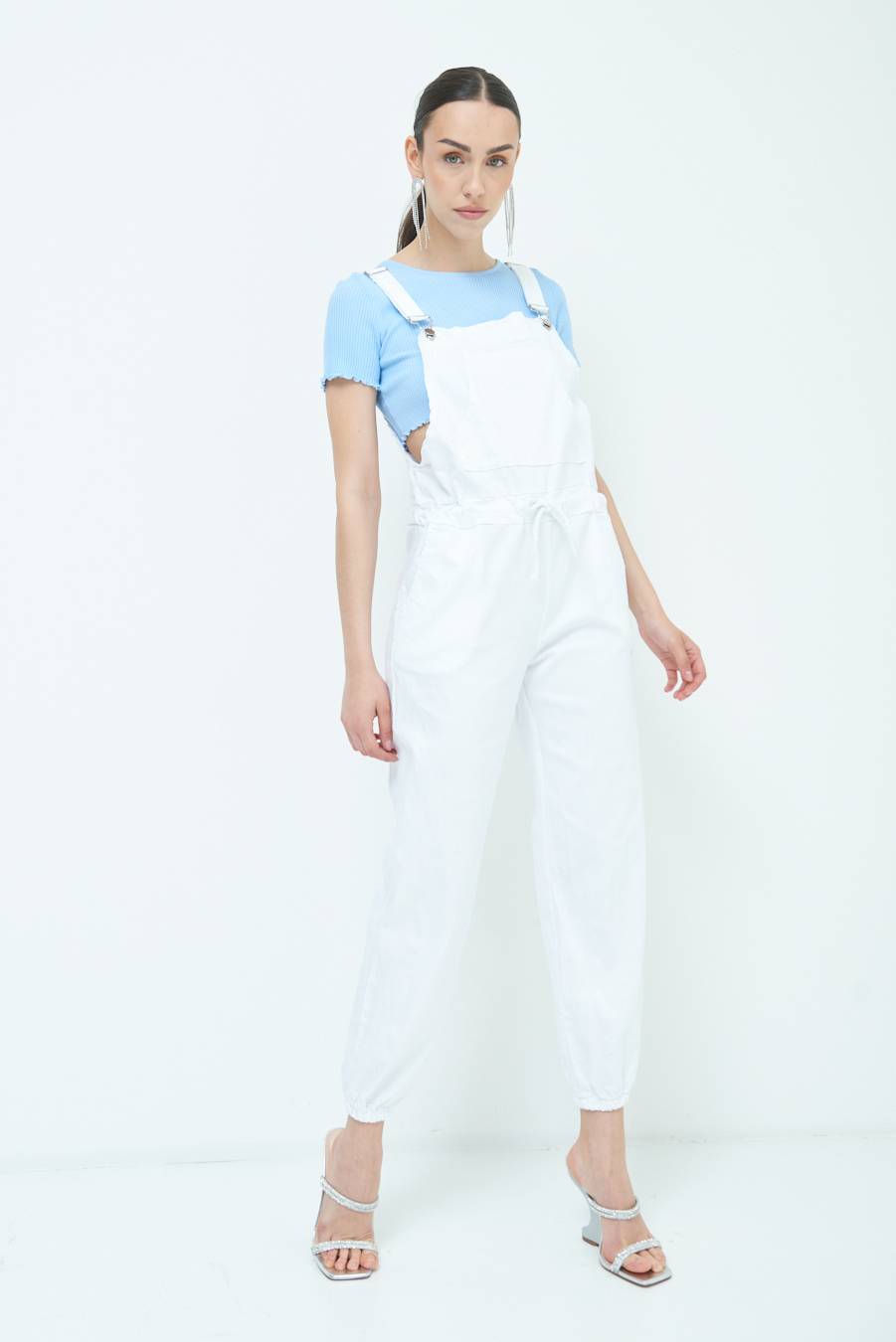 Kikisix TUTA SALOPETTE BIANCO