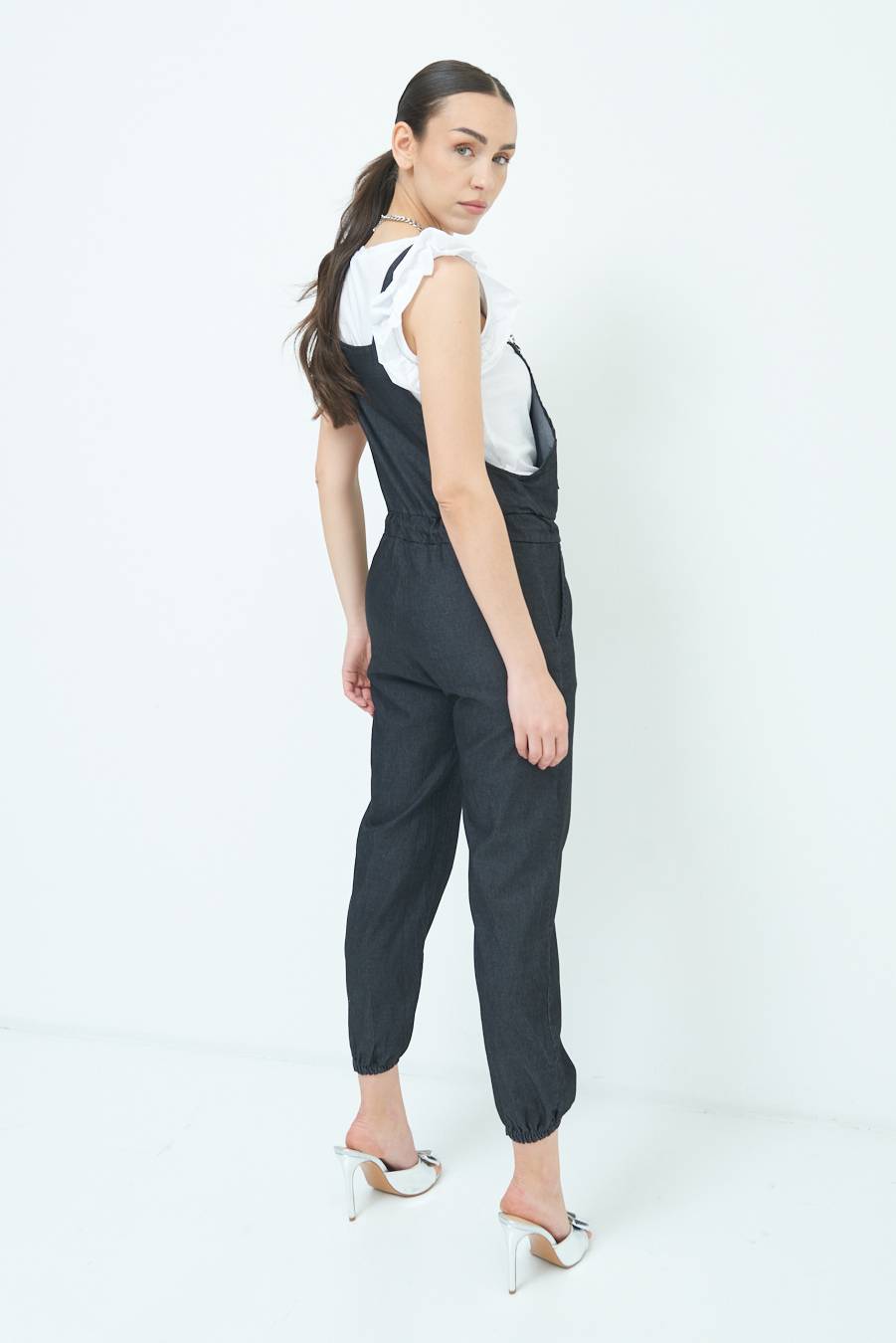 Kikisix TUTA SALOPETTE NERO