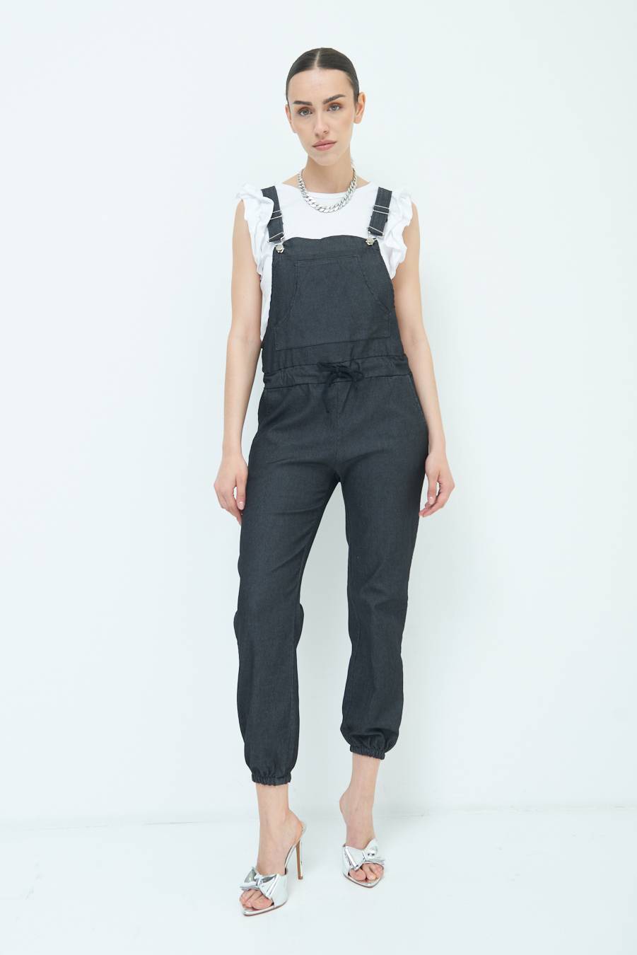 Kikisix TUTA SALOPETTE NERO