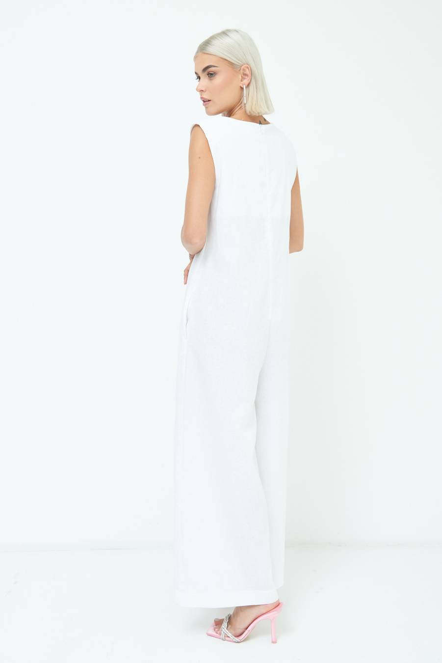 Kikisix TUTA SMANICATA PANTA PALAZZO PANNA