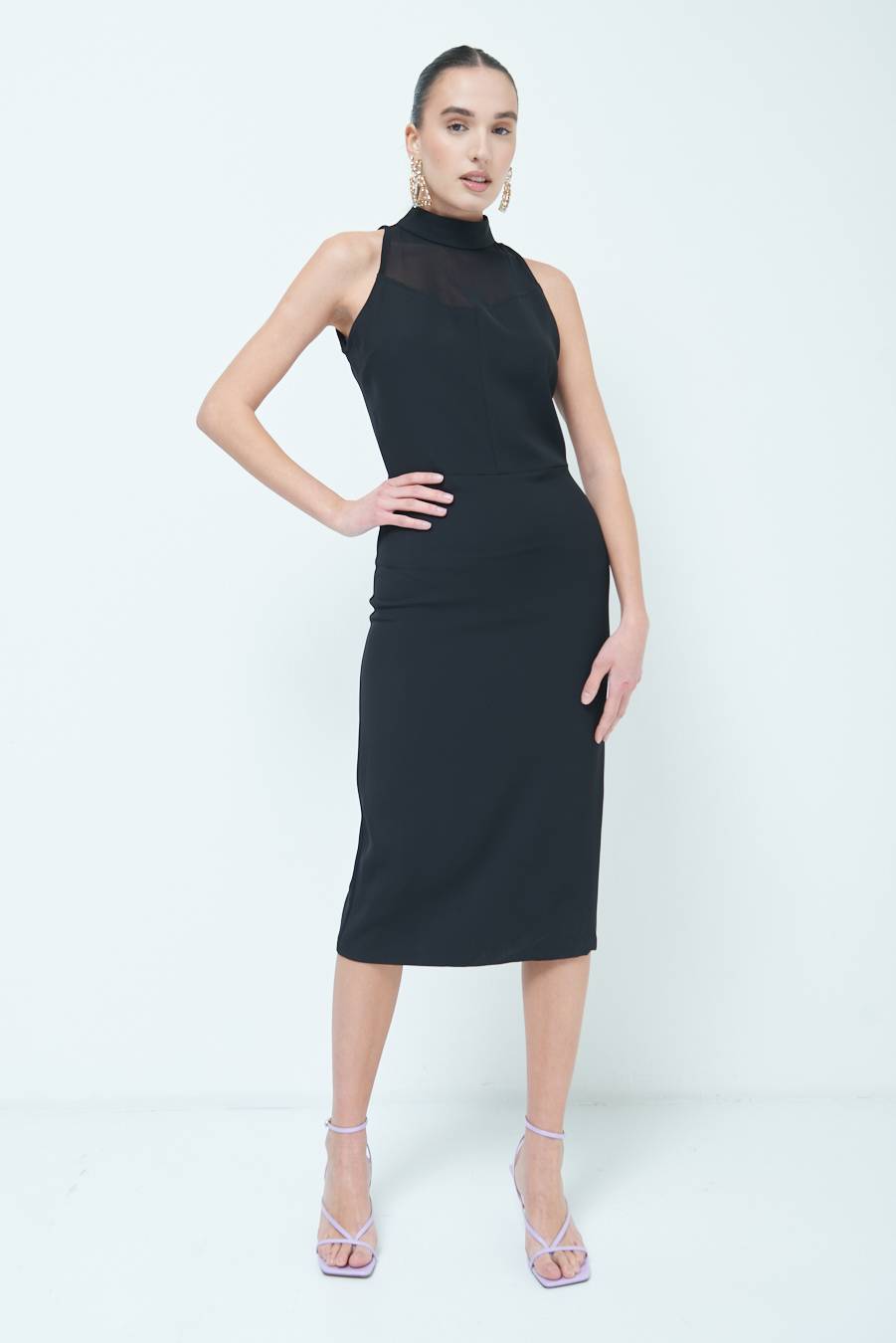 Kikisix VESTITO CADI+RETE NERO