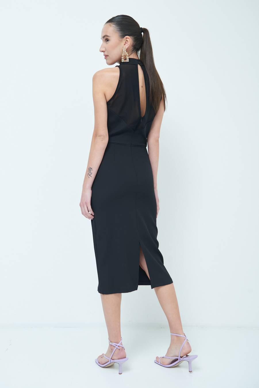 Kikisix VESTITO CADI+RETE NERO