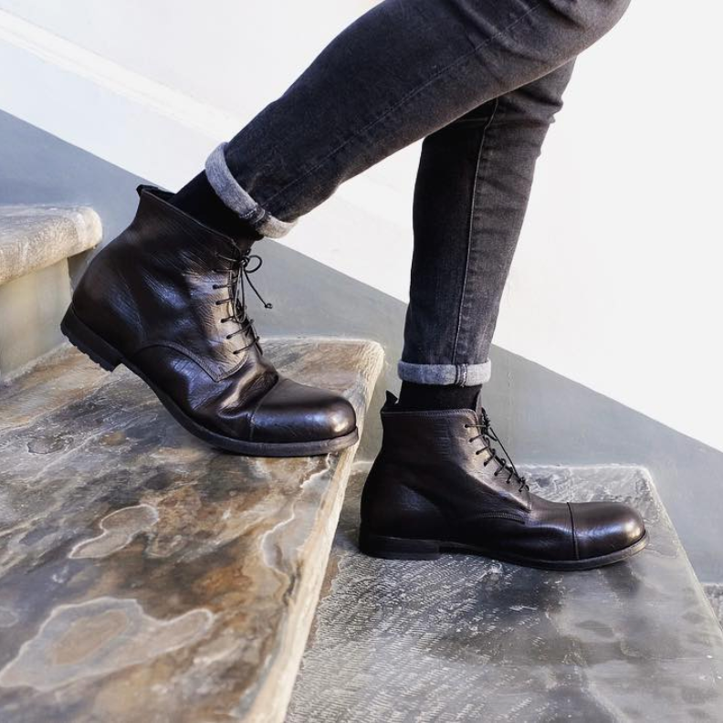 King Tartufoli BLACK MAN ANKLE BOOT