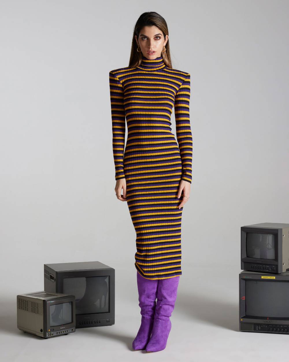 Kostumn1 Abito tubino a righe