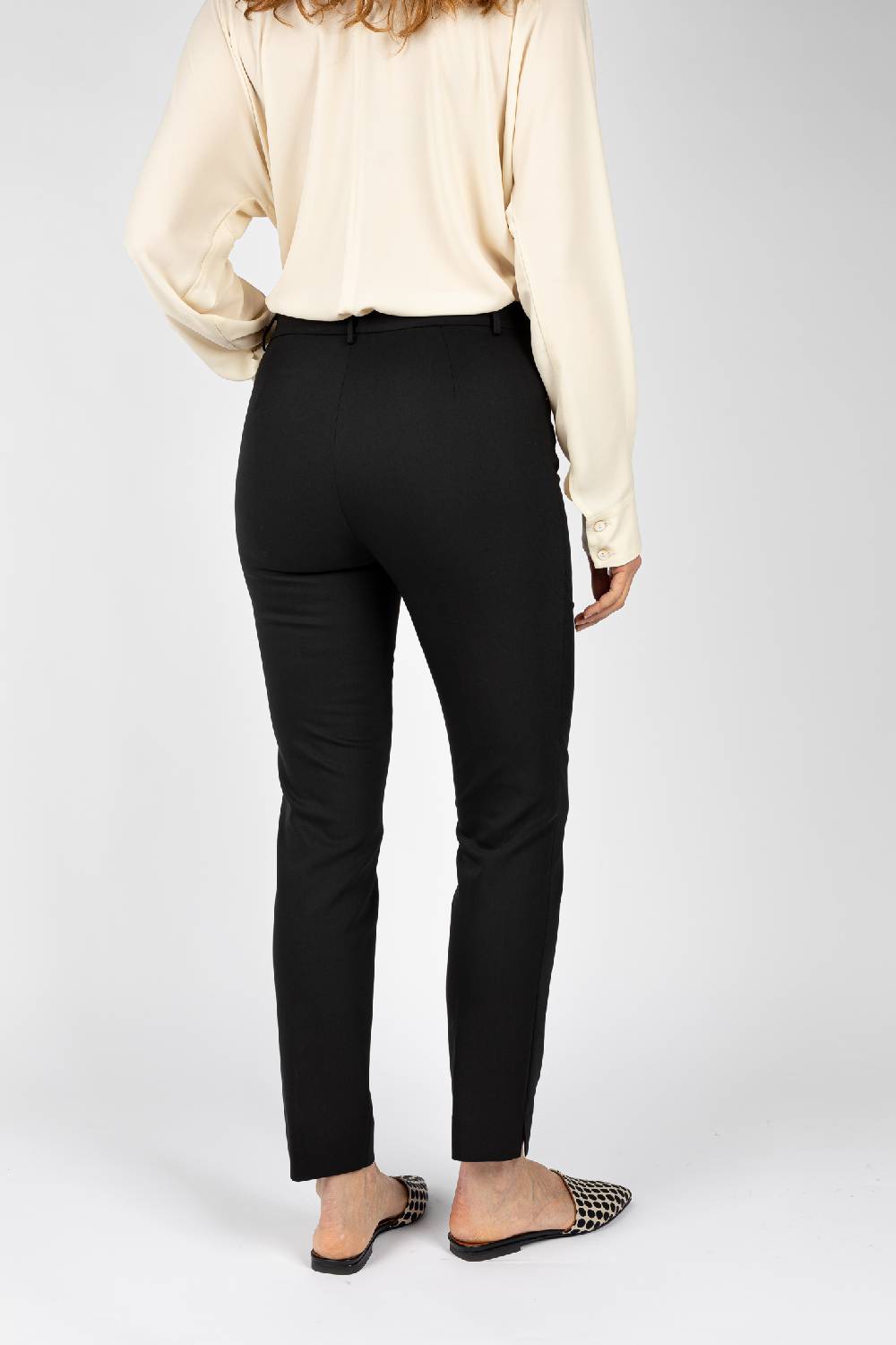 L.Pucci Pantaloni Colore Nero, Linea A Sigaretta