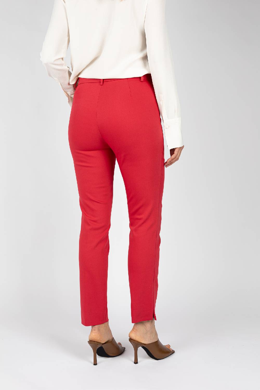 L.Pucci Pantaloni Colore Rosso, Linea A Sigaretta