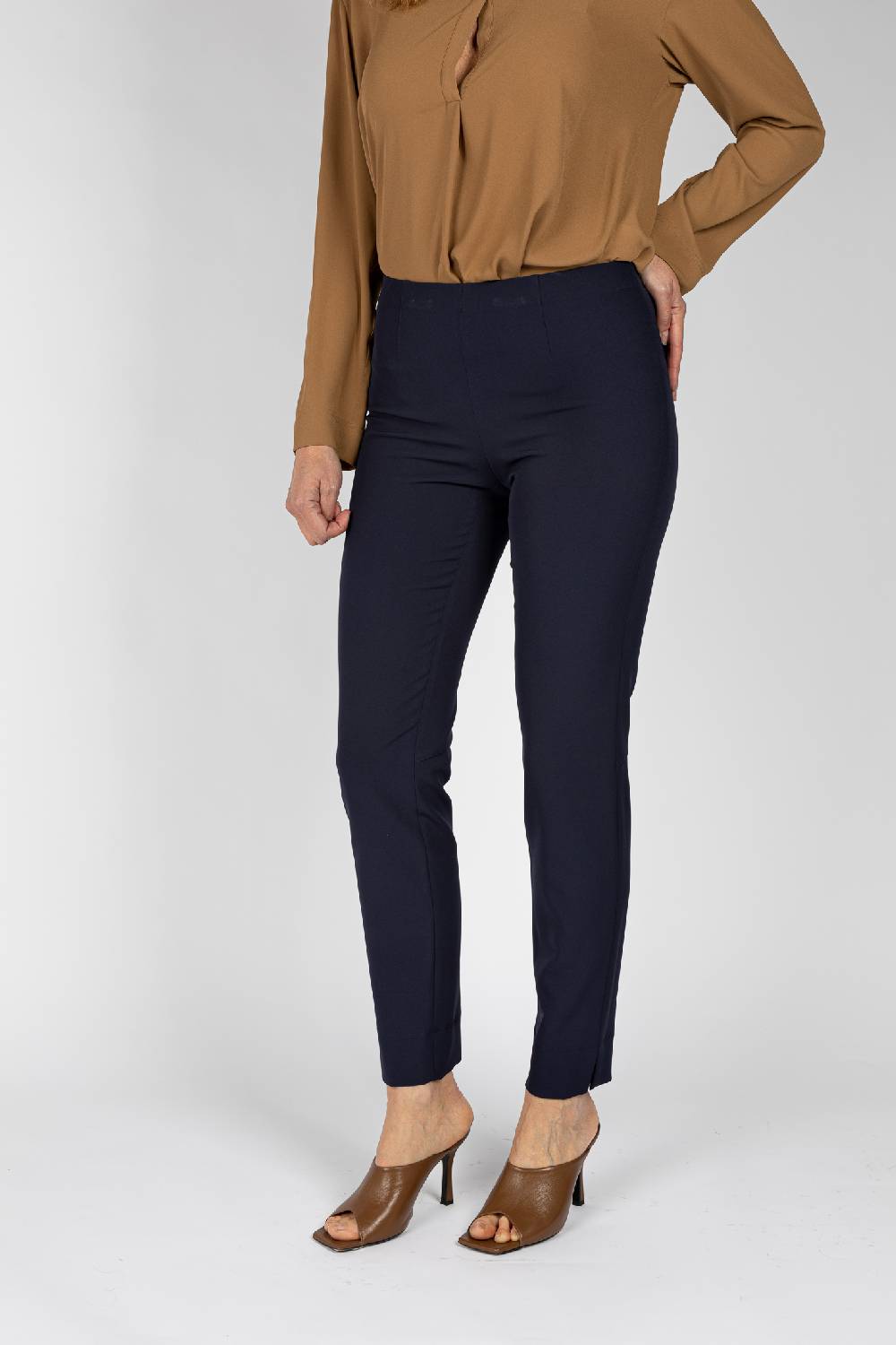 L.Pucci Pantaloni Linea A Sigaretta Colore Blu
