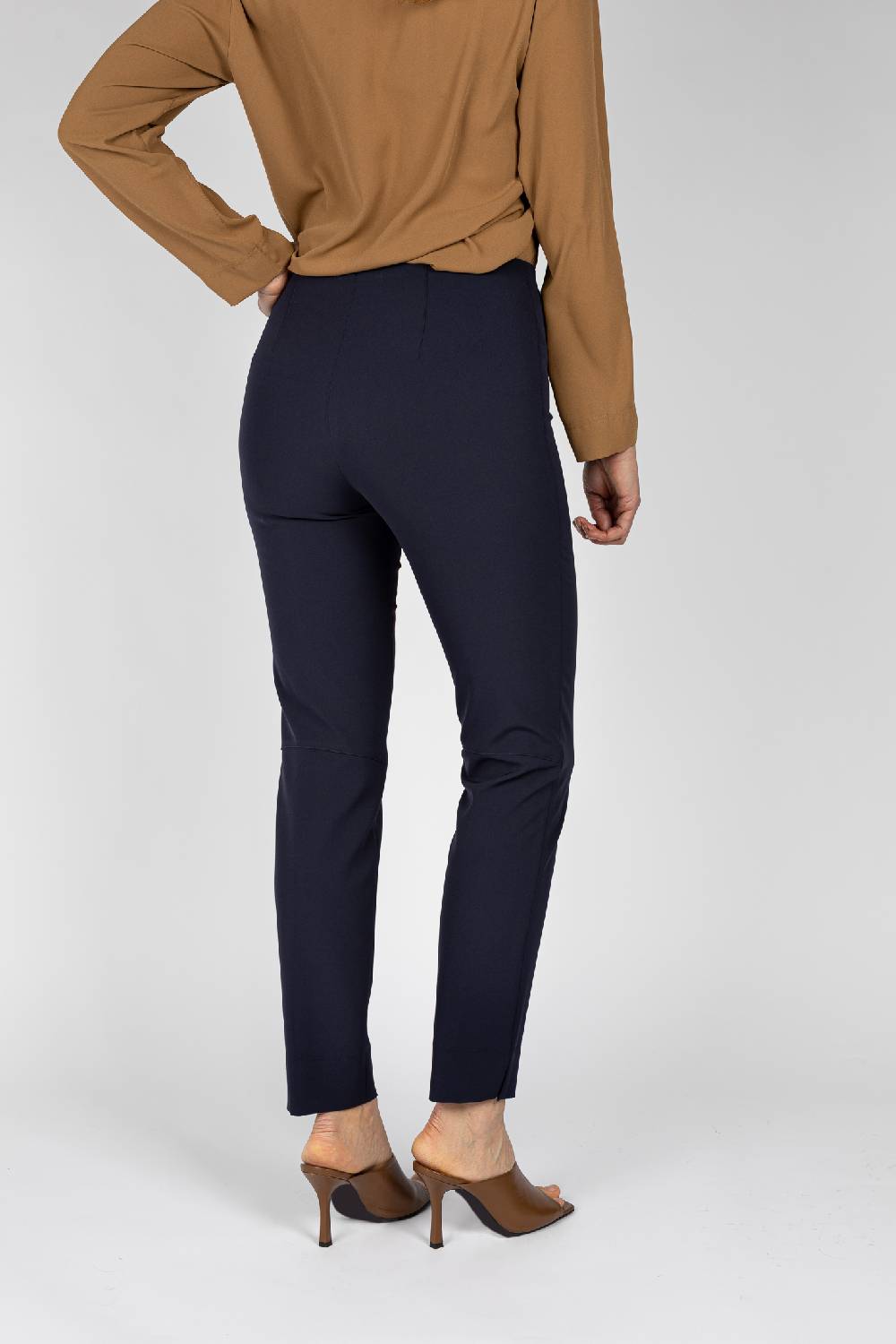 L.Pucci Pantaloni Linea A Sigaretta Colore Blu