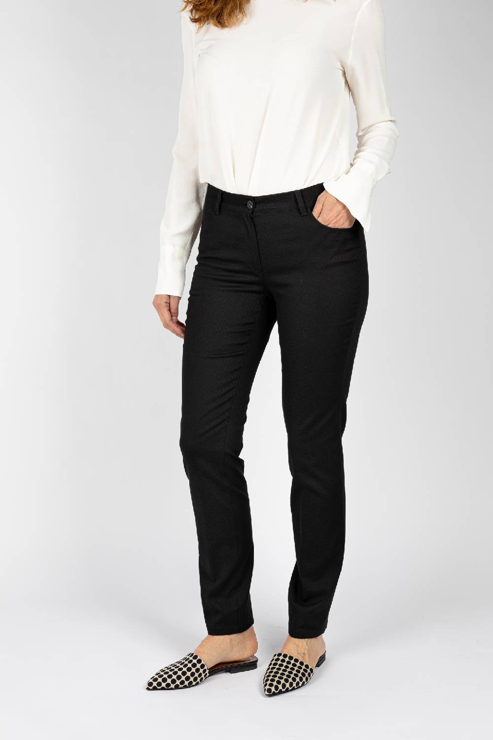 L.Pucci Pantaloni Jeans Modello Gamba Regolare Colore Nero
