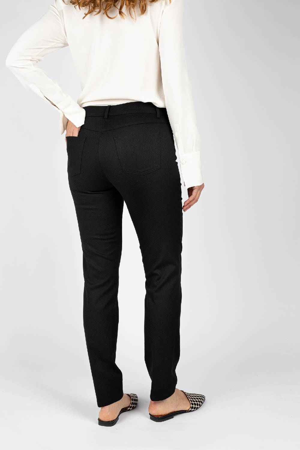 L.Pucci Pantaloni Jeans Modello Gamba Regolare Colore Nero