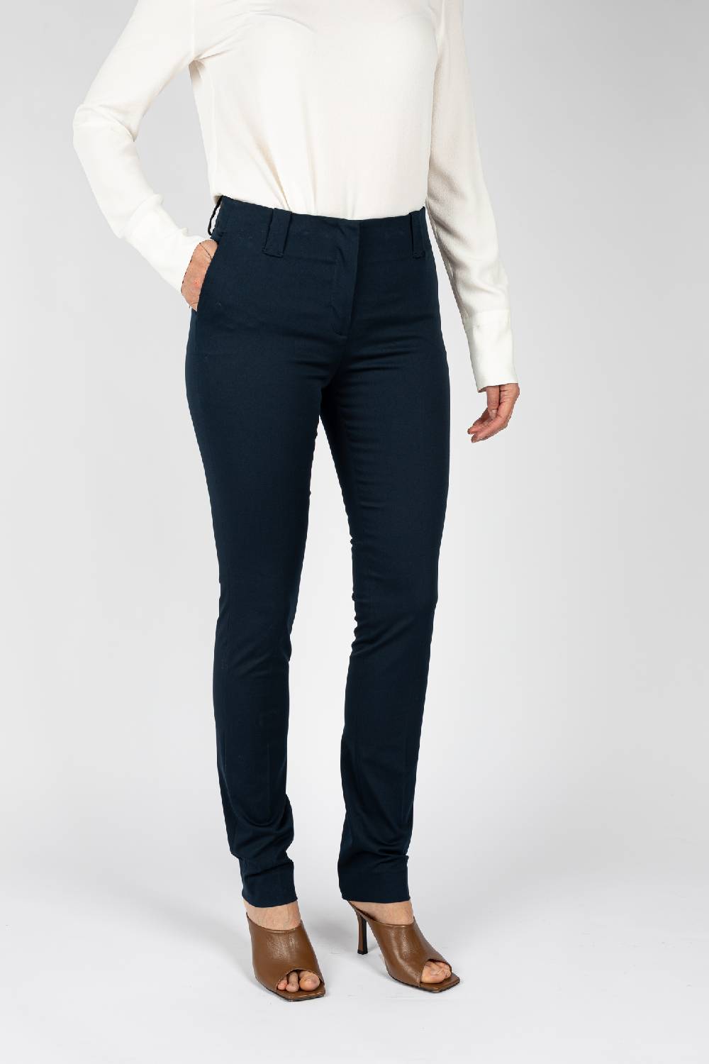 L.Pucci Pantaloni Tessuto Colore Blu, Gamba Regolare