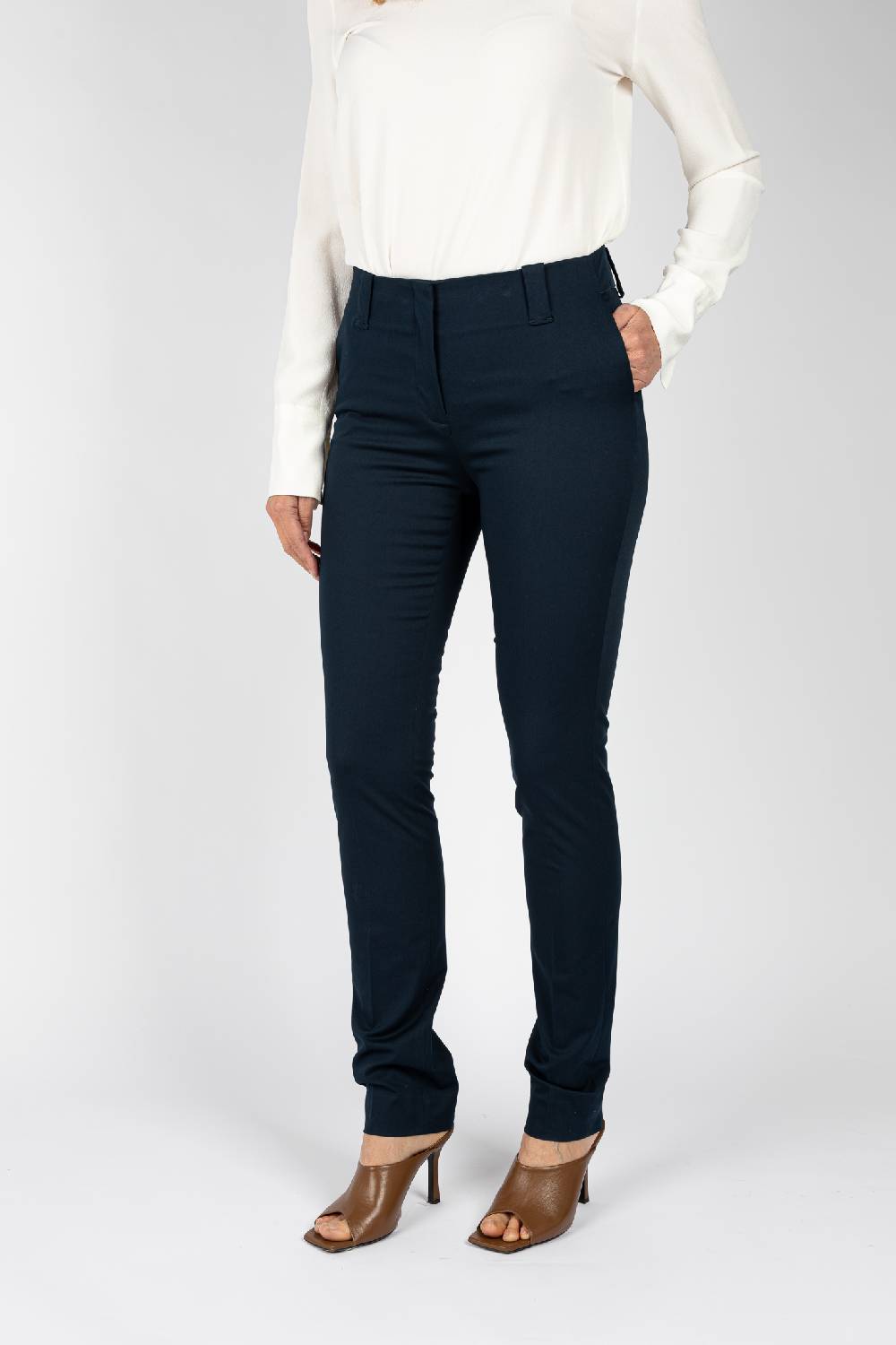 L.Pucci Pantaloni Tessuto Colore Blu, Gamba Regolare