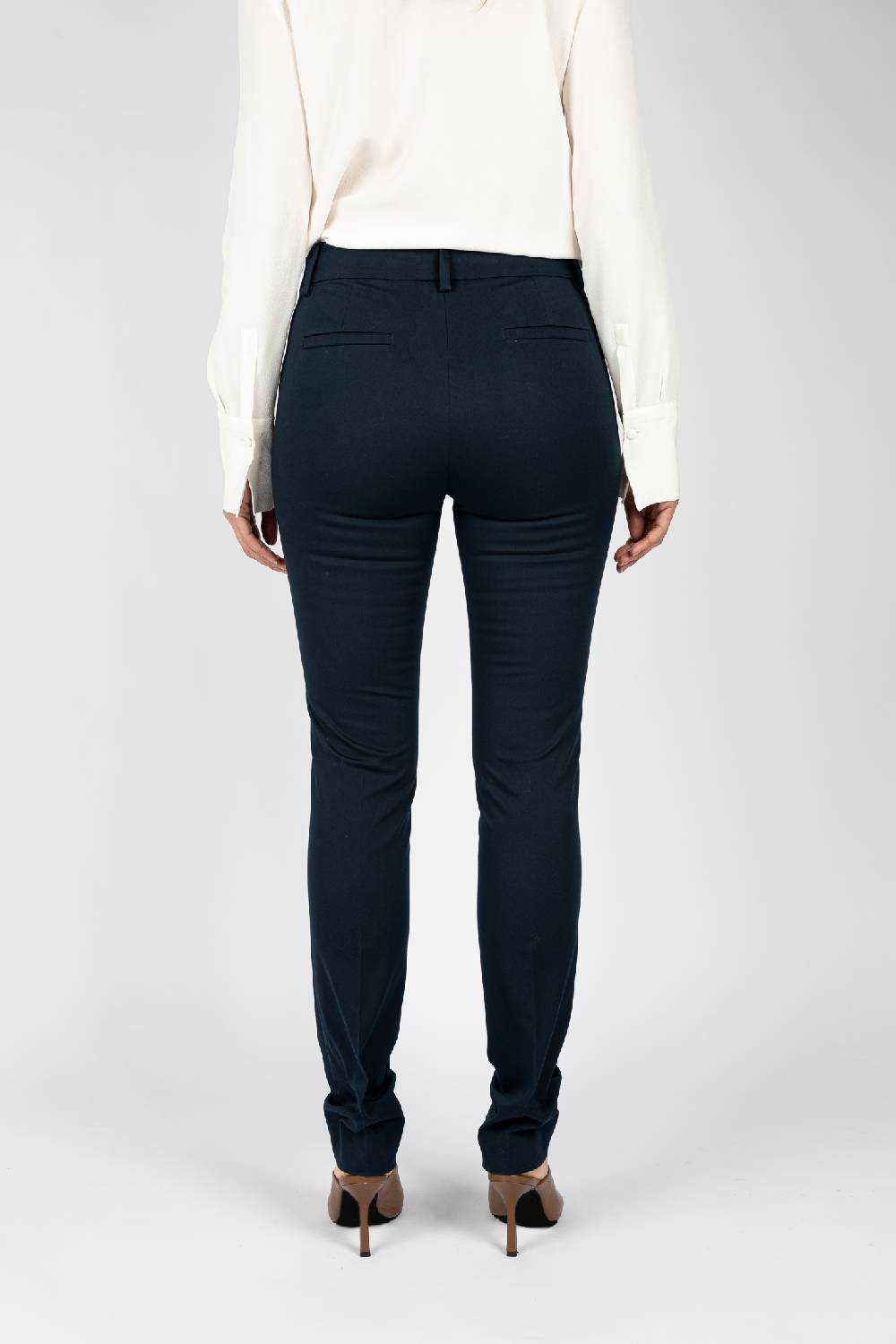 L.Pucci Pantaloni Tessuto Colore Blu, Gamba Regolare