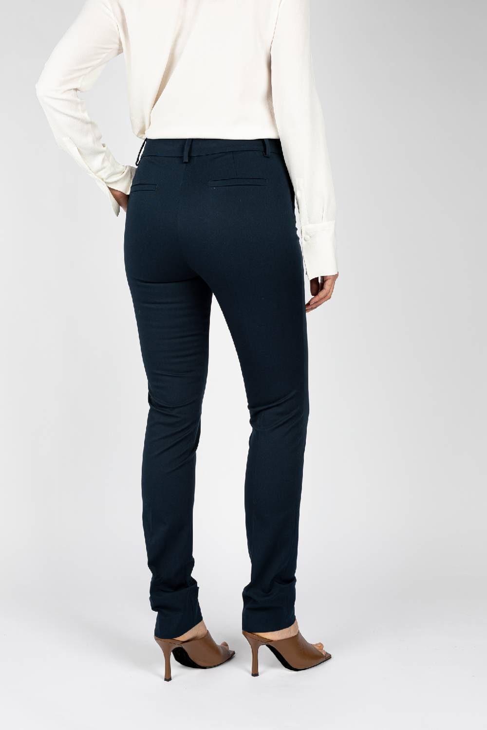 L.Pucci Pantaloni Tessuto Colore Blu, Gamba Regolare
