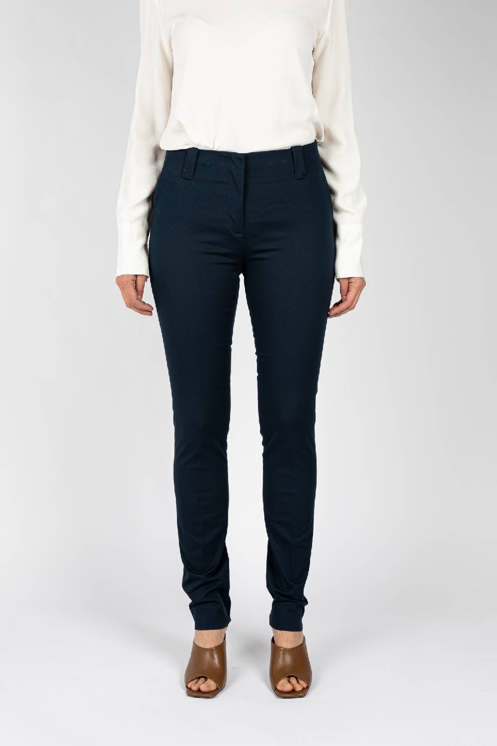 L.Pucci Pantaloni tessuto colore blu, gamba regolare