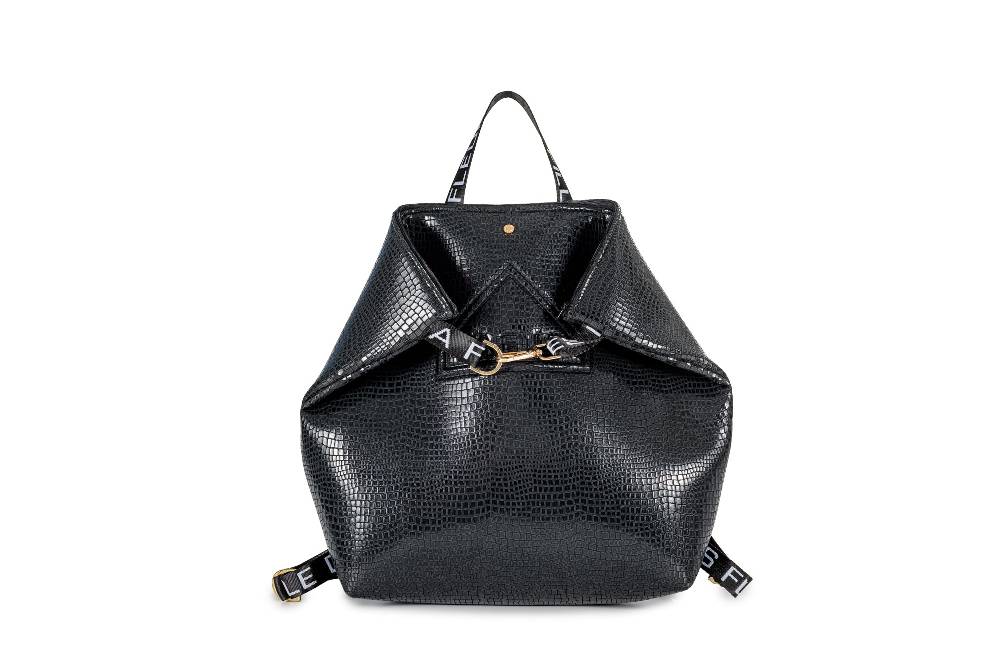 L.Pucci Ambre Tekno Fabric Scale Nero