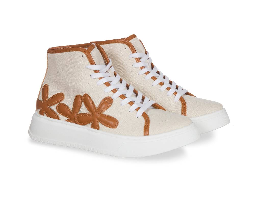 L.Pucci Basket P91223C Ecru-Camel