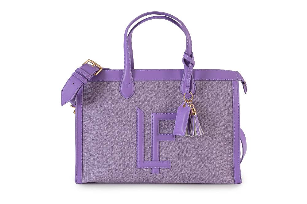 L.Pucci Maud Waxed Jeans Line Purple