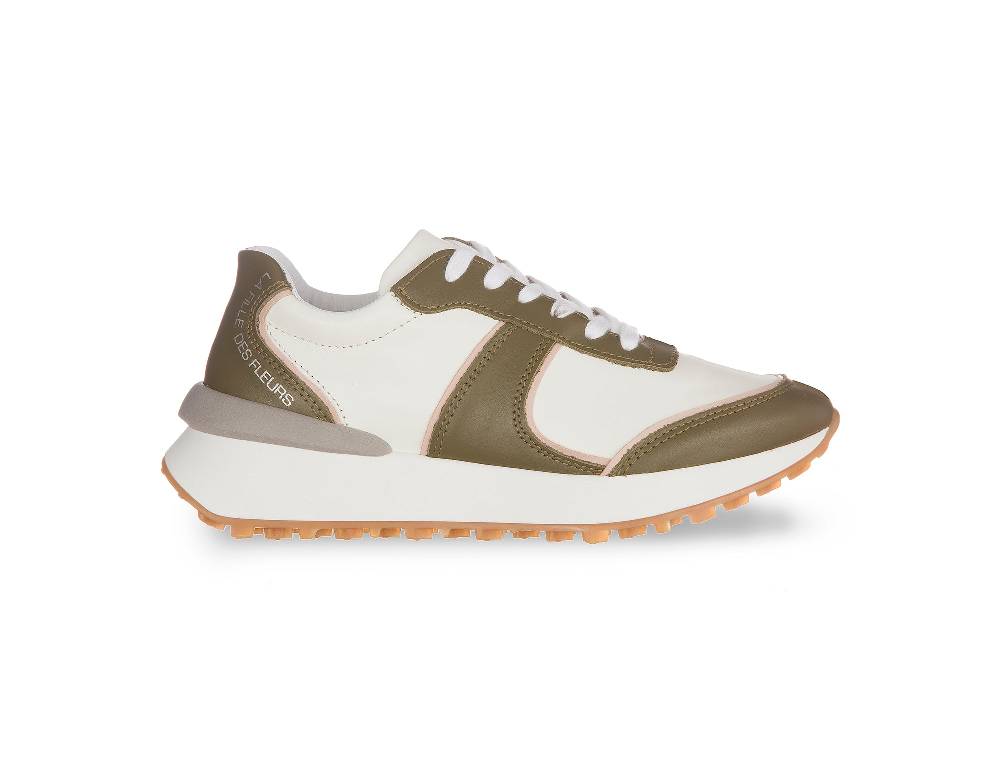 L.Pucci Missouri Leather White-Green Aviation