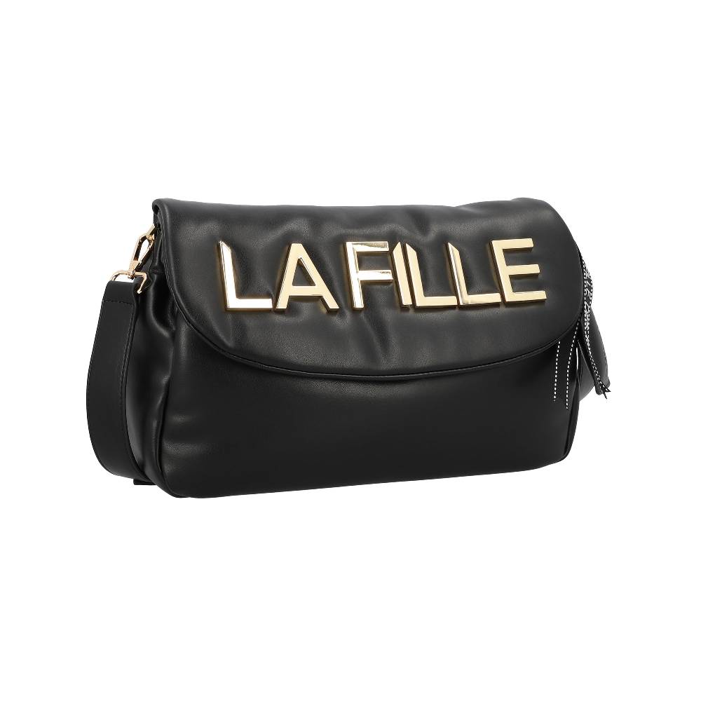 L.Pucci Odette Metal Logo Line Black