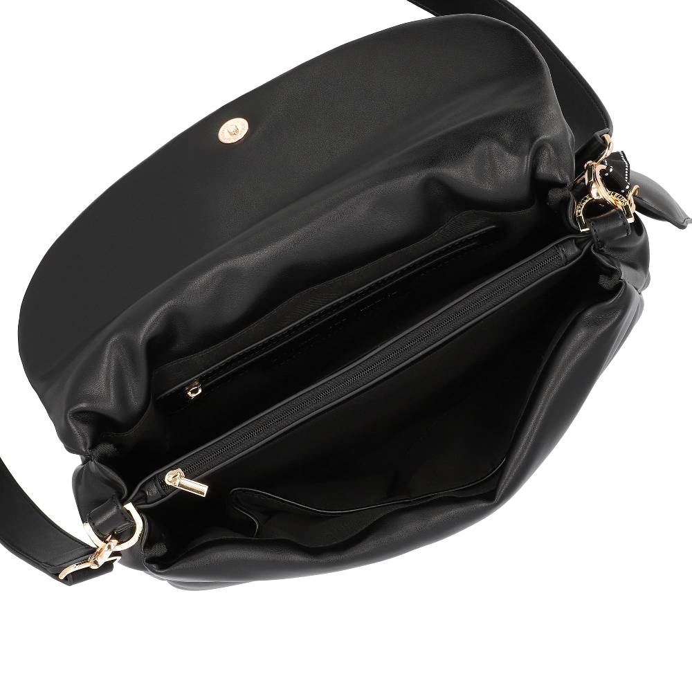 L.Pucci Odette Metal Logo Line Black