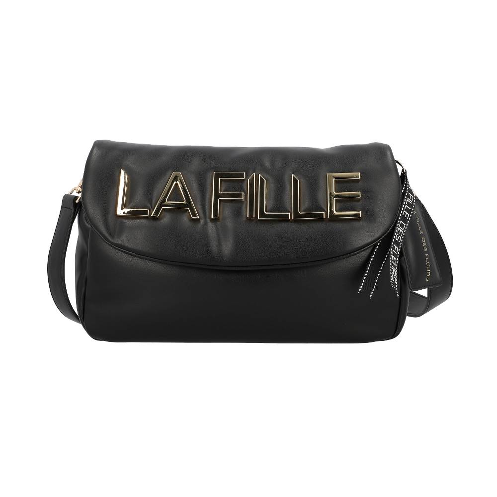 L.Pucci Odette Metal Logo Line Black