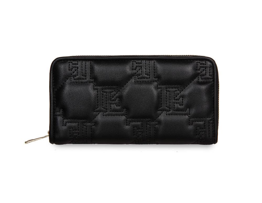 L.Pucci Placida Logo Black Wallet