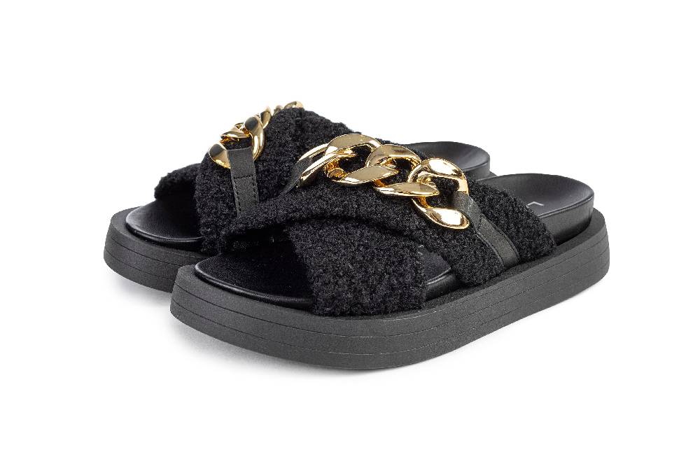 L.Pucci Slipper SA84028MS Black