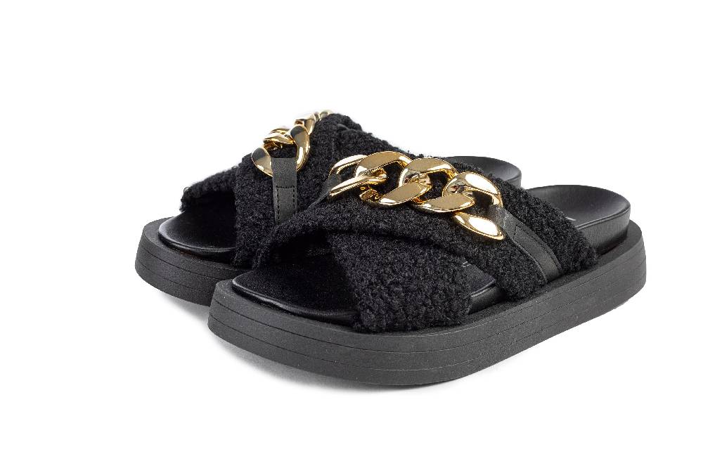 L.Pucci Slipper SA84028MS Black