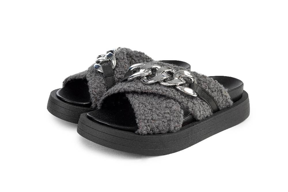 L.Pucci Slipper SA84028MS Grey