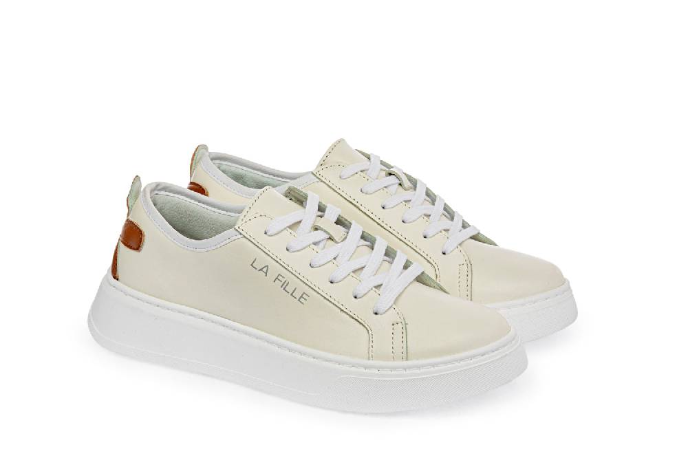 L.Pucci Sneakers P91212P Ecru-Camel