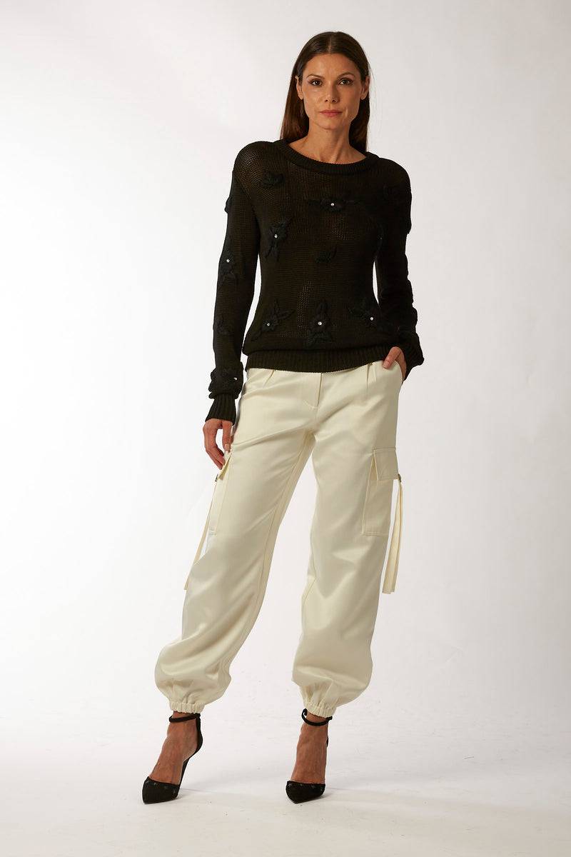 La Kore CITTA DEL MESSICO Sweater With Yarn Embroidery