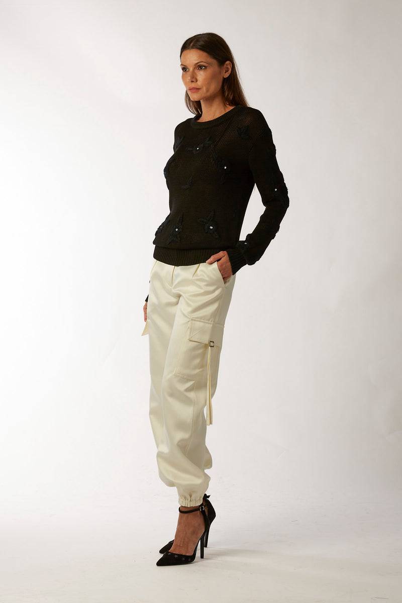 La Kore CITTA DEL MESSICO Sweater With Yarn Embroidery