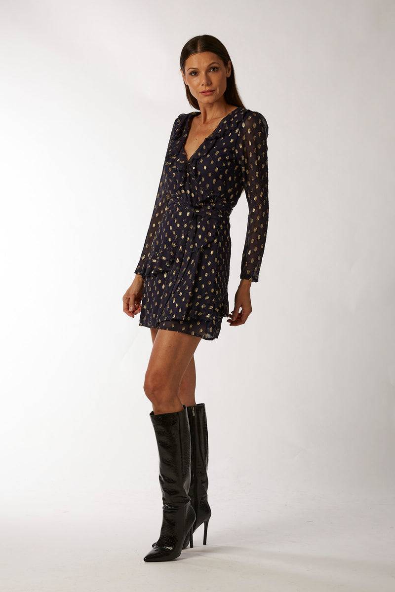 La Kore CAIRO Short Dress Viscose Lame